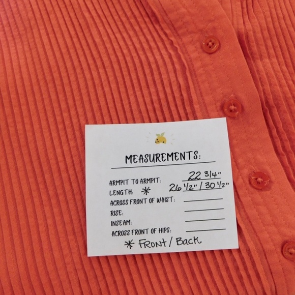 NWT!! SUNDANCE Mystic Falls Pleated Top Blouse Coral Pink Pleated Popover Boho L - Picture 12 of 12